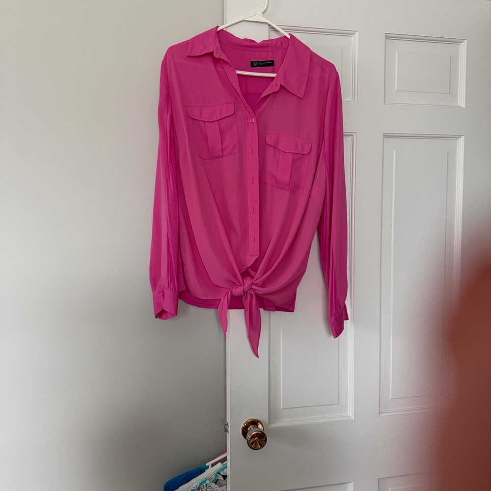 INC International Concepts Pink Button-Down Shirt